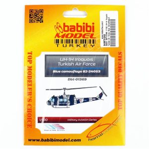 1/100 UH-1H Irak Türk Hava Kuvvetleri Mavi Kamuflajı Dekal Çıkartma, Babibi DBT-01369