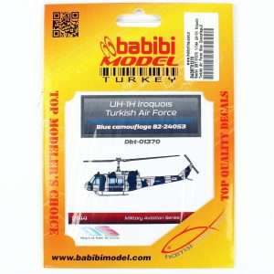 1/144 UH-1H Irak Türk Hava Kuvvetleri Mavi Kamuflajı Dekal Çıkartma, Babibi DBT-01370