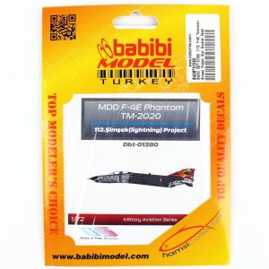 1/72 F-4E Terminator Şimşek Projesi Özel Boyama Dekal Çıkartma, Babibi DBT-01380