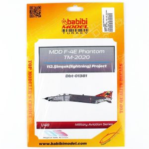 1/48 F-4E Terminator Şimşek Projesi Özel Boyama Dekal Çıkartma, Babibi DBT-01381