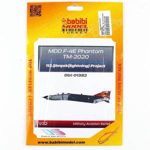 1/32 F-4E Terminator Şimşek Projesi Özel Boyama Dekal Çıkartma, Babibi DBT-01382