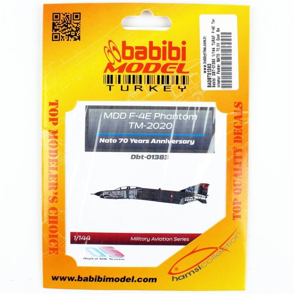 1/144 TURAF F-4E Terminator Panter NATO 70.Yıl Özel Şema Dekal Çıkartma, Babibi DBT-01383