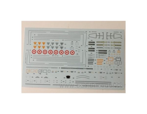 1/48 F-16 D Kobra Filo Özel Şema Dekal Çıkartma, Babibi DBT01275