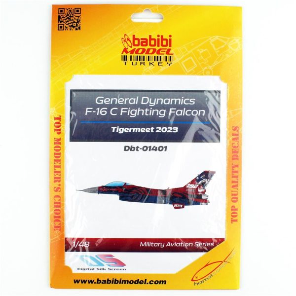 Babibi DBT01401 1/48 F-16C Fighting Falcon Tigermeet 2023 Decal Çıkartma - Görsel 2