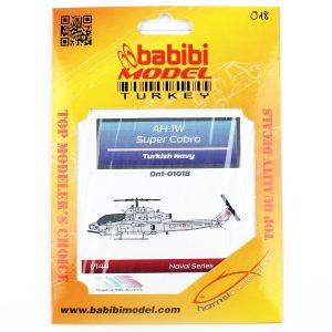 1/144 AH-1W Süper Kobra Türk Deniz Kuvvetleri Decal Çıkartma, Babibi DNT01018