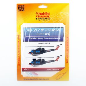 1/72 AB-212 & AB-212 ASW ( UH-1N) Türk Deniz Kuvvetleri Decal Çıkartma, Babibi DNT01023