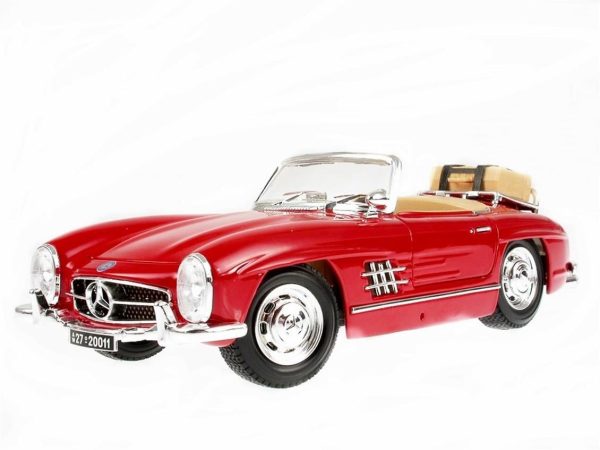 1/18 1954 Mercedes Benz 300SL Kırmızı Diecast Araba, Bburago 12047