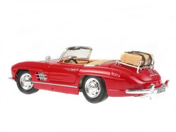 1/18 1954 Mercedes Benz 300SL Kırmızı Diecast Araba, Bburago 12047 - Görsel 2