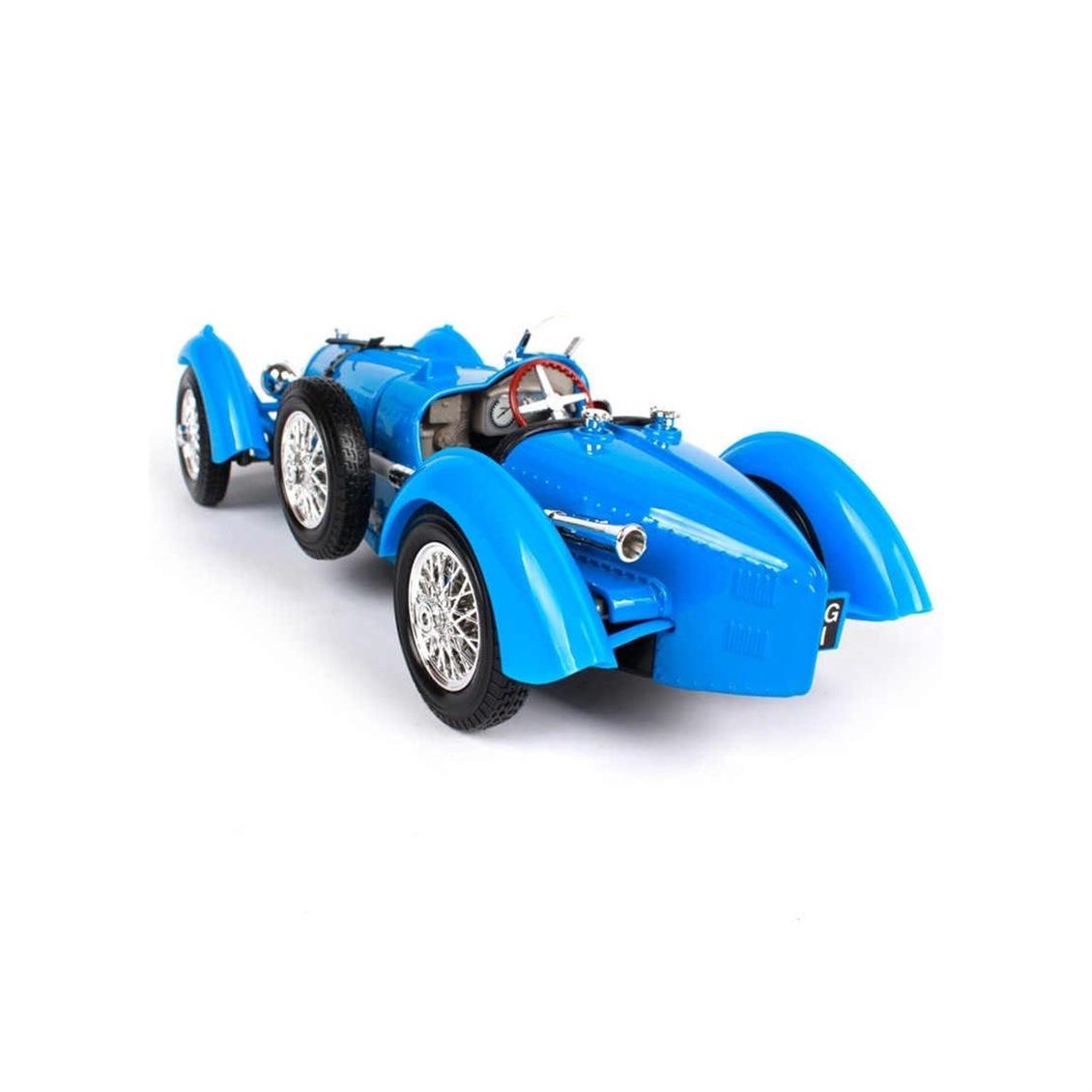 1/18 Bugatti Type 59 Mavi Diecast Araba, Bburago 12062 - Görsel 2