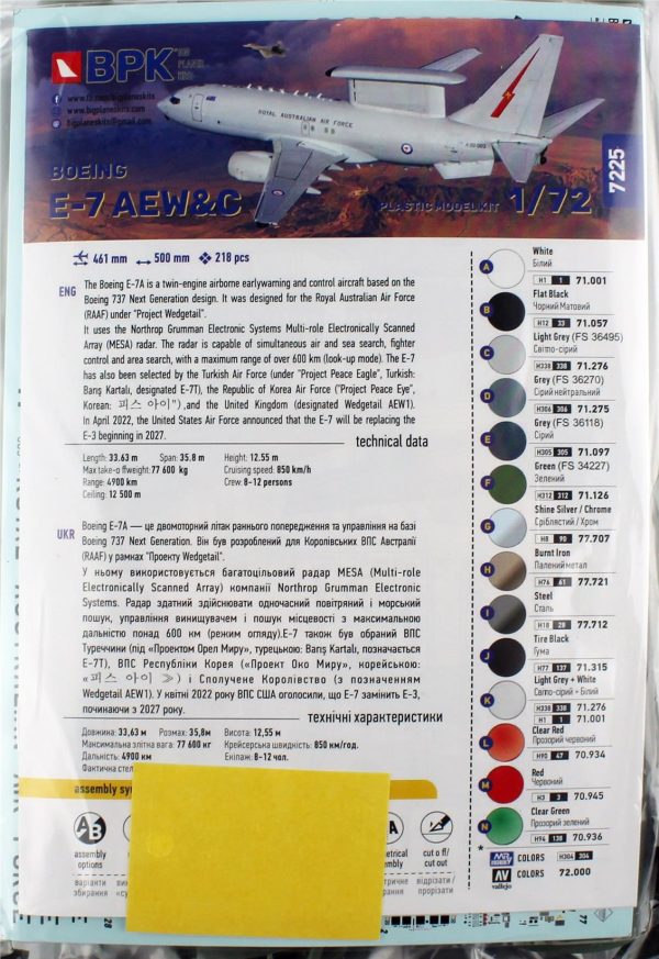 1/72 Bayraktar TB2 (İkili Set) Silahlı İnsansız Hava Aracı Maketi, Big Planes Kits 7230 - Görsel 3