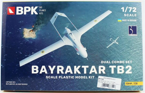 1/72 Bayraktar TB2 (İkili Set) Silahlı İnsansız Hava Aracı Maketi, Big Planes Kits 7230