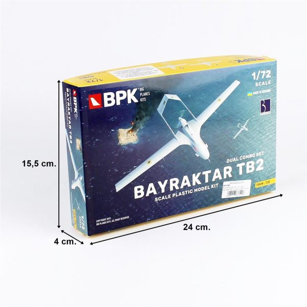 1/72 Bayraktar TB2 (İkili Set) Silahlı İnsansız Hava Aracı Maketi, Big Planes Kits 7230 - Görsel 4