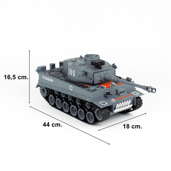 Alman Tıger Uzaktan Kumandalı Boncuk Atarak Savaşan Tank, Brother 70792054 - Görsel 5