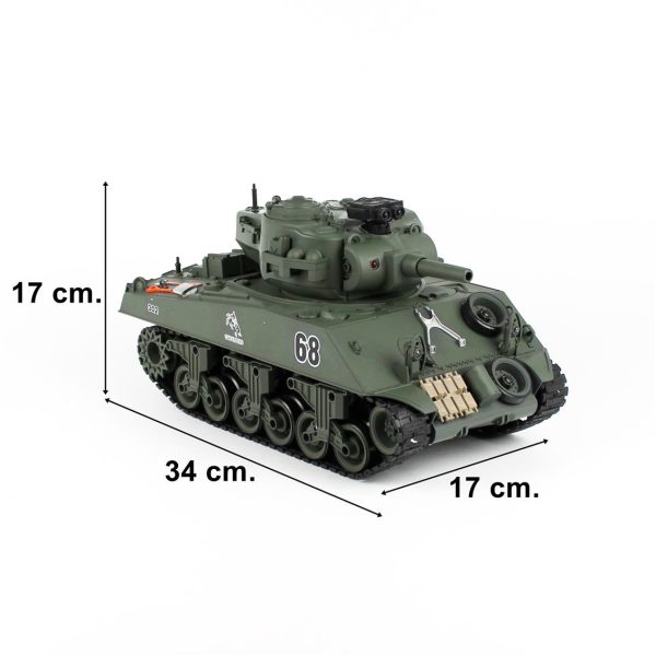USA M4A3 Uzaktan Kumandalı Boncuk Atarak Savaşan Tank, Brother 70792070 - Görsel 5