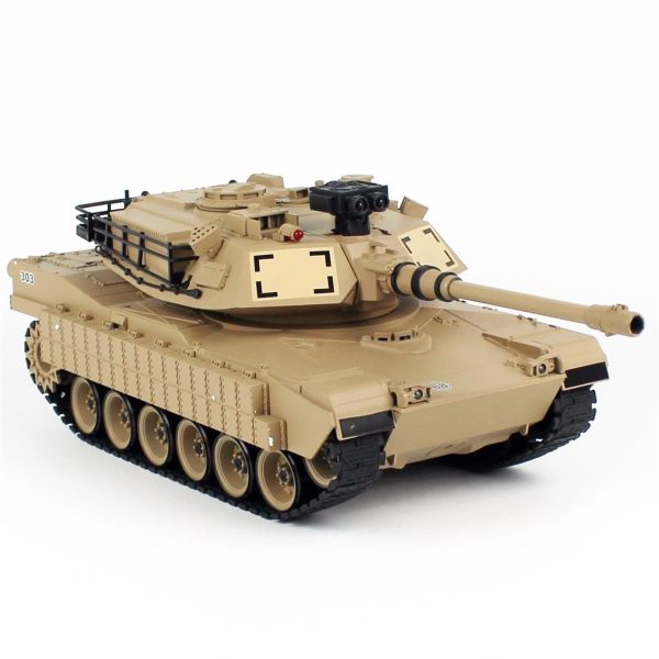 USA M1A2 Desert Yellow Uzaktan Kumandalı Boncuk Atarak Savaşan Tank, Brother 70792071 - Görsel 2
