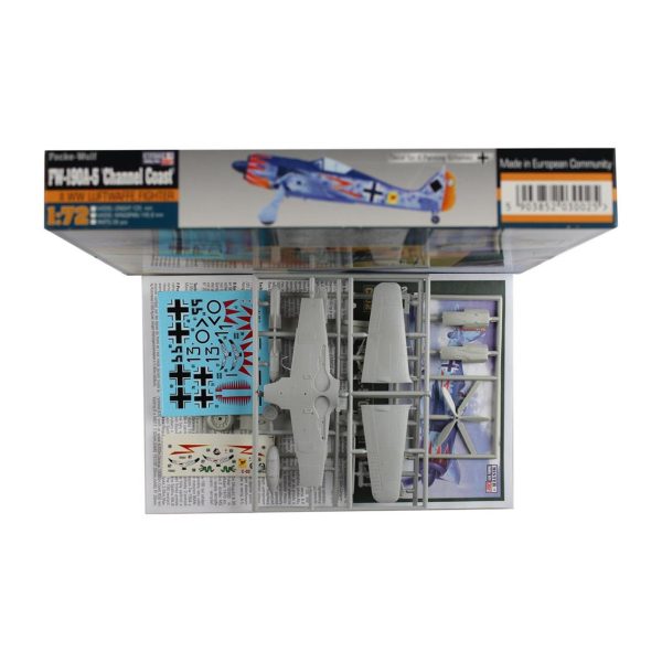 1/72 Fw-190A-5 (Channel Coast) Savaş Uçağı Maketi, Mister Craft C002 - Görsel 2