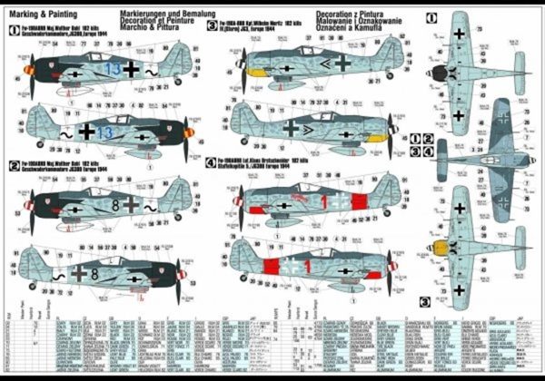 1/72 Fw-190A8R8 (Sturmbock) Savaş Uçağı Maketi, Mister Craft C006 - Görsel 2