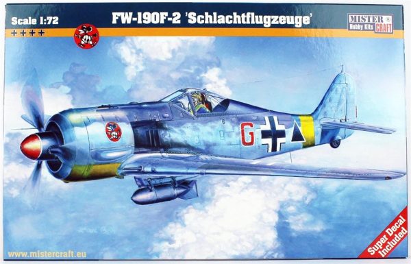 1/72 Fw-190F-2 (Schlachtflugzeuge) Savaş Uçağı Maketi, Mister Craft C011
