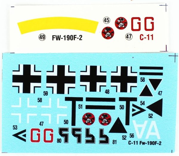 1/72 Fw-190F-2 (Schlachtflugzeuge) Savaş Uçağı Maketi, Mister Craft C011 - Görsel 4