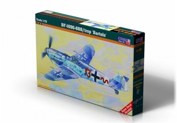 1/72 BF-109G-6R6 (Bartels) Savaş Uçağı Maketi, Mister Craft C110