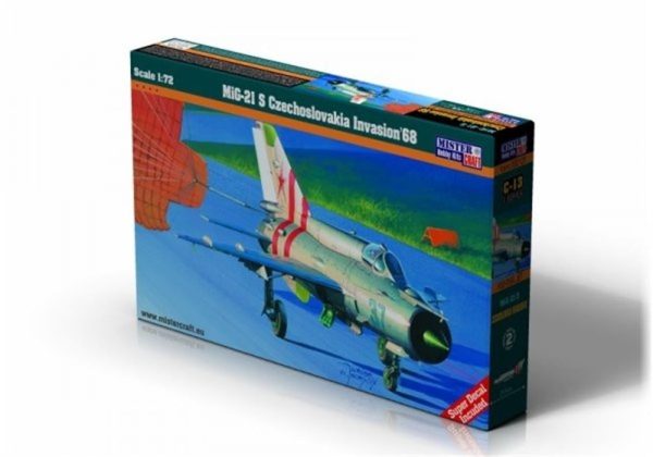 1/72 MiG-21S (Czechoslovakia Inv68) Savaş Uçağı Maketi, Mister Craft C013
