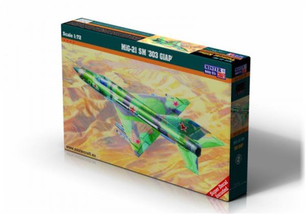 1/72 MiG-21SM 303 GIAD Savaş Uçağı Maketi, Mister Craft C014