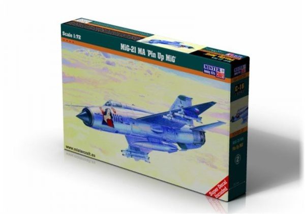 1/72 MiG-21MA (Pin up Girl) Savaş Uçağı Maketi, Mister Craft C017