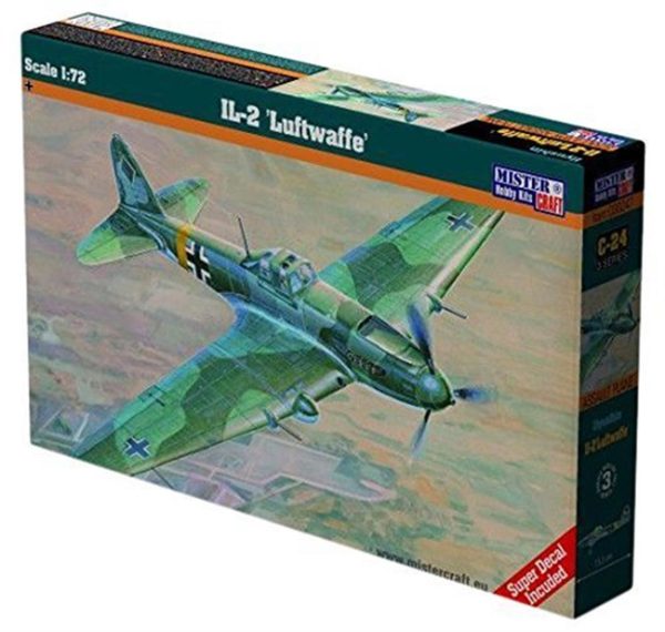 1/72 IL-2 (Luftwaffe) Savaş Uçağı Maketi, Mister Craft C024