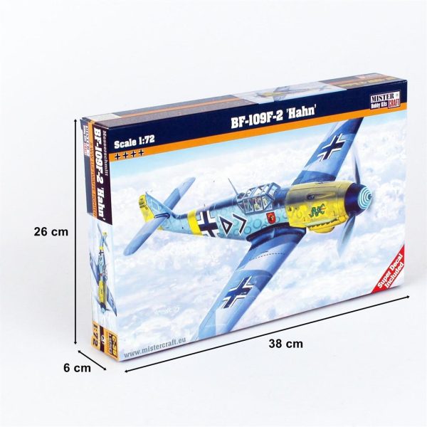 1/72 BF-109F-4 (Hahn) Savaş Uçağı Maketi, Mister Craft C035 - Görsel 5