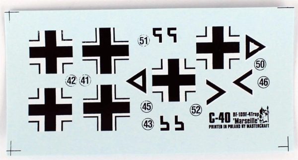 1/72 BF-109F-4 (Hahn) Savaş Uçağı Maketi, Mister Craft C035 - Görsel 4
