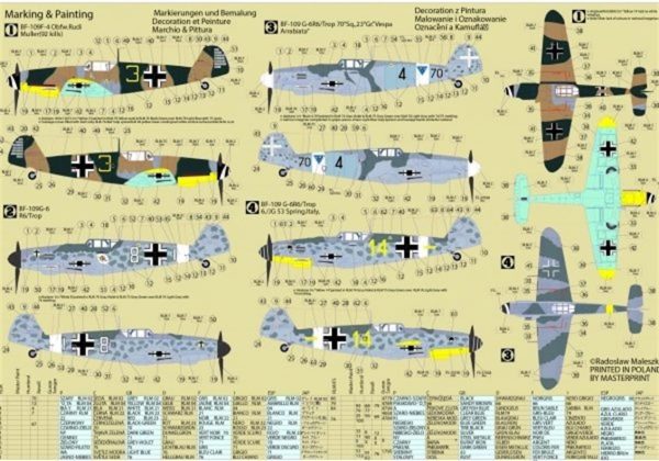 1/72 BF-109F-4 (Muller) Savaş Uçağı Maketi, Mister Craft C038 - Görsel 2