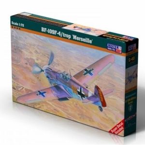 1/72 BF-109F-4/trop (Marseille) Savaş Uçağı Maketi, Mister Craft C040