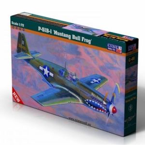 1/72 P-51 B-1 (BullFrog I) Savaş Uçağı Maketi, Mister Craft C046
