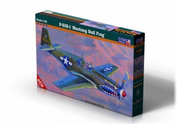 1/72 P-51 B-1 (BullFrog I) Savaş Uçağı Maketi, Mister Craft C046