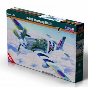1/72 P-51B Mustang Mk.III Savaş Uçağı Maketi, Mister Craft C047