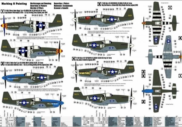 1/72 P-51 B-5 (Hurry Home Honey) Savaş Uçağı Maketi, Mister Craft C049 - Görsel 2
