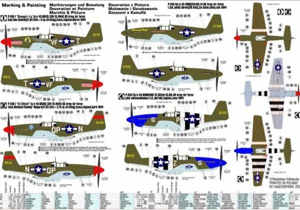 1/72 P-51 B-7 (Shangri La) Savaş Uçağı Maketi, Mister Craft C050 - Görsel 2