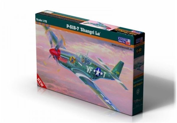 1/72 P-51 B-7 (Shangri La) Savaş Uçağı Maketi, Mister Craft C050