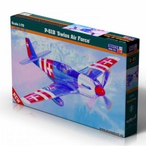 1/72 P-51 B (Swiss Air Force) Savaş Uçağı Maketi, Mister Craft C051