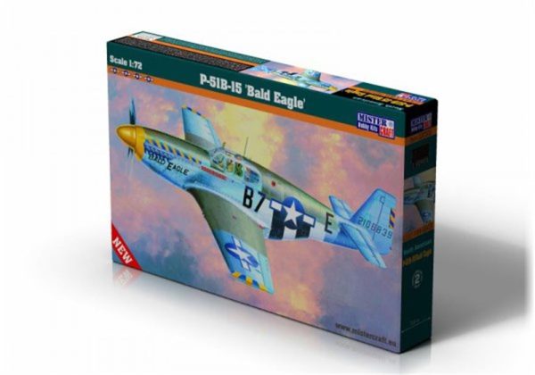 1/72 P-51 B-15 (Bald Eagle) Savaş Uçağı Maketi, Mister Craft C054