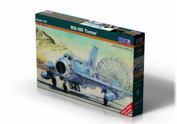 1/72 MiG-19S Farmer Savaş Uçağı Maketi, Mister Craft C058