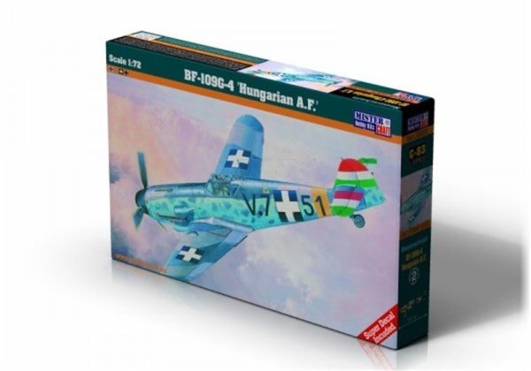 1/72 BF-109G-4 (Hungarian A.F.) Savaş Uçağı Maketi, Mister Craft C083