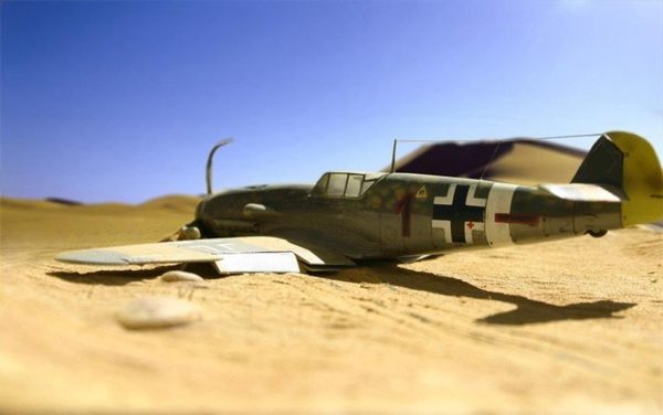 1/72 BF-109G-4/trop (Shiess) Savaş Uçağı Maketi, Mister Craft C088 - Görsel 4