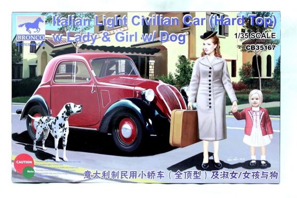 1/35 Italian Light Civilian Car (Hard Top) Maketi, Bronco Model 35167