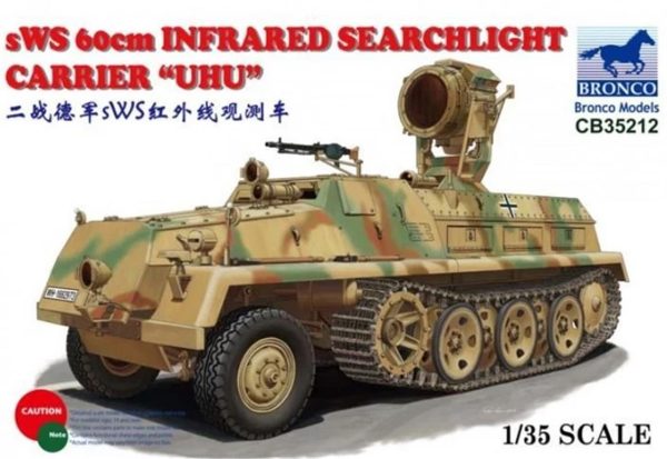 1/35 sWS 60cm Infrared Searchlight Carrier Maketi, Bronco Model 35212