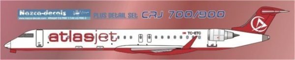 1/144 Atlasjet Crj-900, Nazca Decals Crj9003