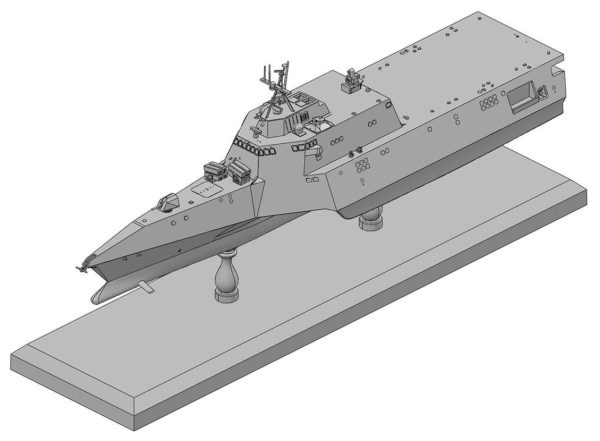1/700 USS Gabrielle Giffords lCS-10 Savaş Gemisi ve NSM Füzeleri Maketi Seti, CyberHobby 7147 - Görsel 2