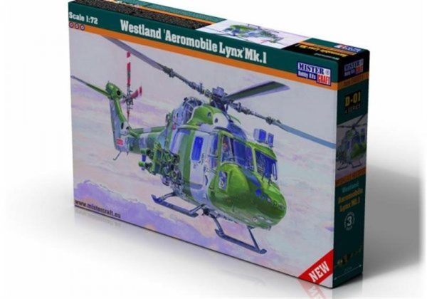 1/72 Westland Aeromobile Lynx Mk.I Helikopter Maketi, Mister Craft D001