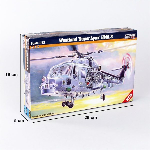 1/72 Westland Super Lynx HMA. Helikopter Maketi, Mister Craft D002 - Görsel 5