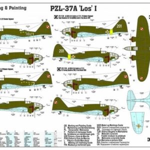 1/72 PZL P-37A ?o? I Savaş Uçağı Maketi, Mister Craft D006